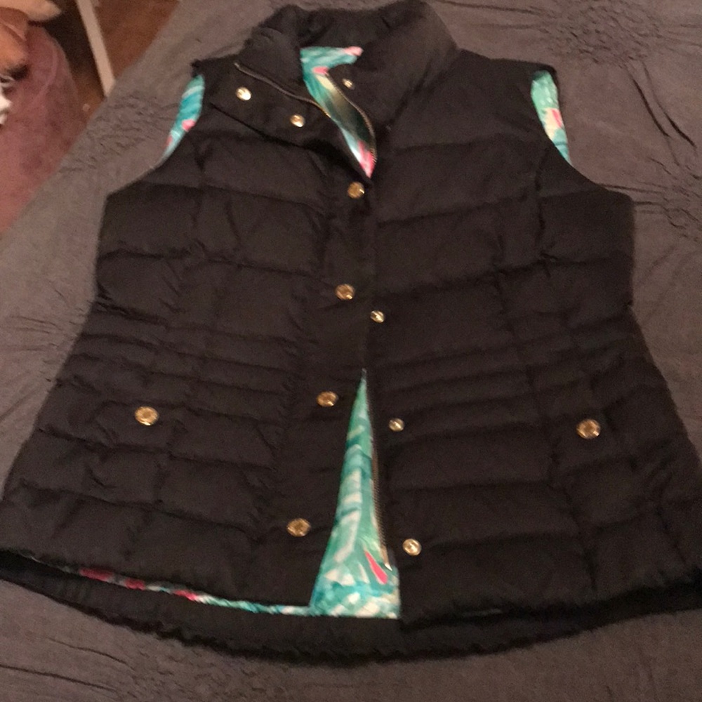 Lilly pulitzer puffer vest